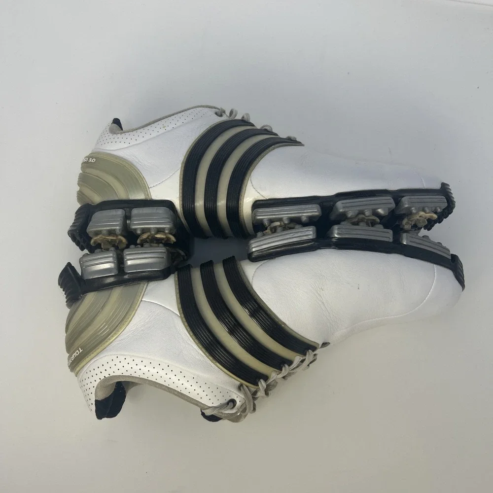 Adidas Tour360‎ 3.0 Golf Shoes Men's Size 8.5 EVG 791003 White /Brown